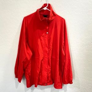 Lane Bryant Windbreaker Red Jacket Women’s Size 22/24 Athleisure